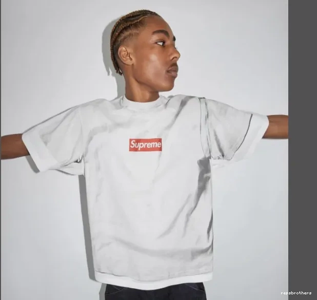L two-piece MM6 short white 24SS genuine MAISON XL structure M BOX S LOGO MARGIELA sleeved TEE 0813